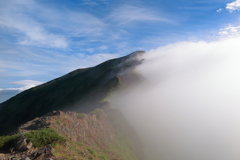 山頂手前