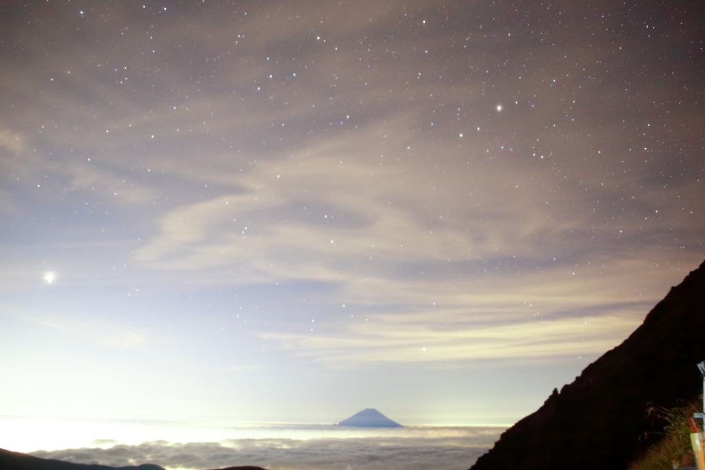 地上3000ｍで星空観賞