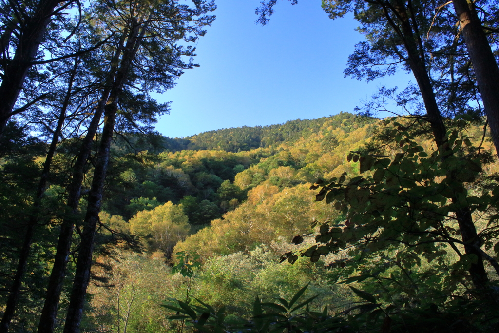 常念岳登山