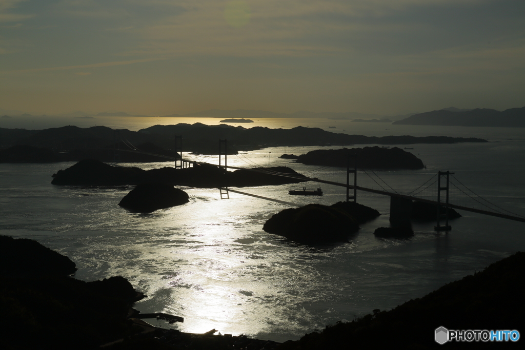 瀬戸内海の夕景