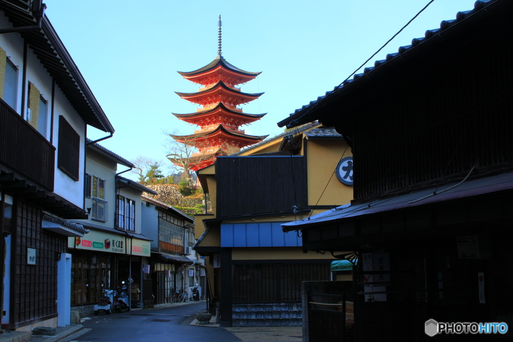 宮島の五重塔