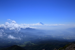 浮かぶ富士山