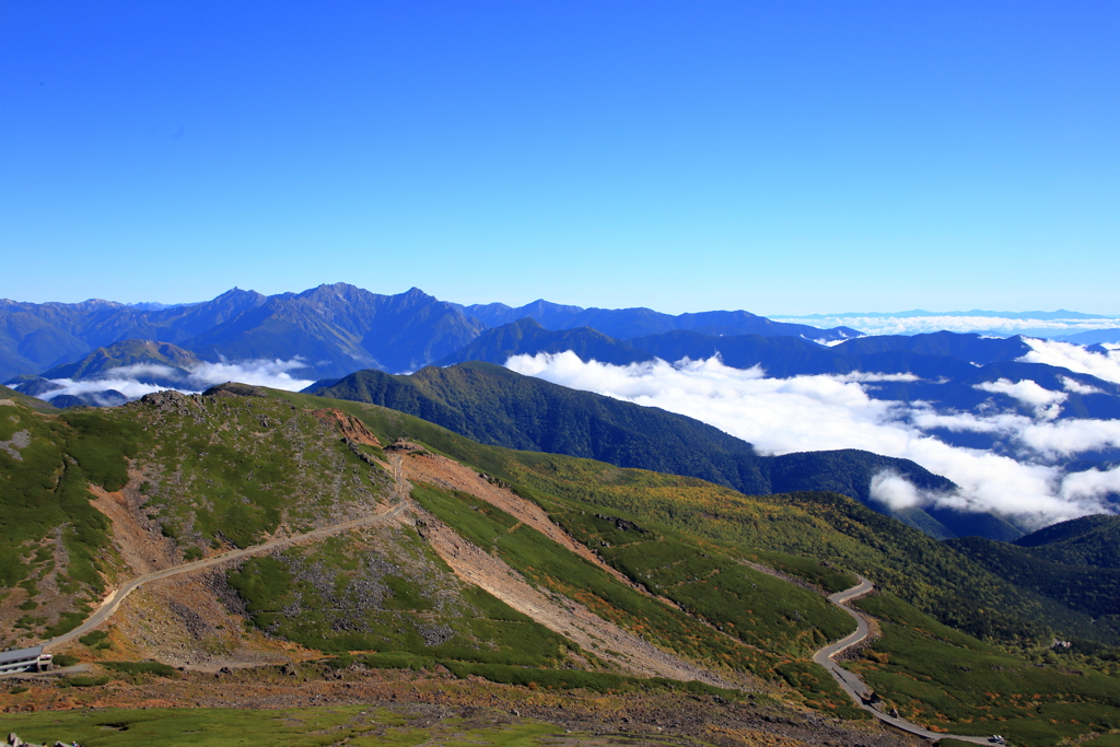 乗鞍岳の秋の始まり