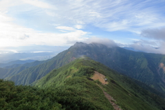 鹿島槍ヶ岳へ。