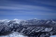 尾瀬方面の山並み