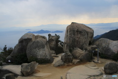 弥山の巨石