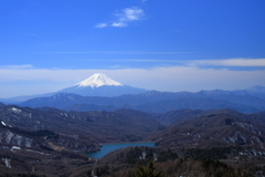 大菩薩嶺から見る富士山