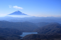 富士山ビューの2日間～大菩薩嶺　雷岩