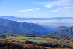 秋の高原風景