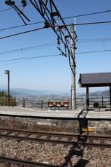 篠ノ井線姨捨駅