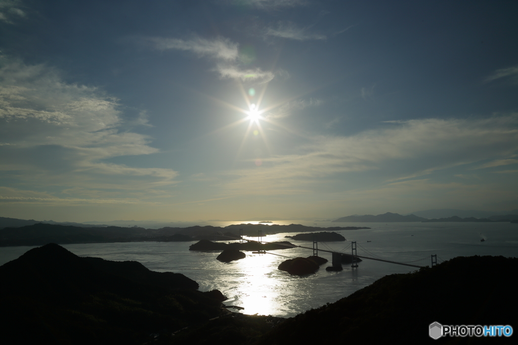 瀬戸内海の夕景