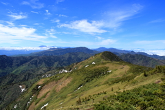 志賀高原最高峰からの眺め