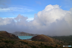 草津白根山　湯釜