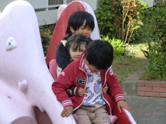 秘技　すべり台　３人乗り