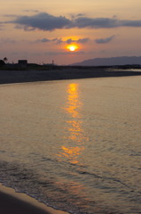 日本海の日没