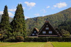 白川郷の秋