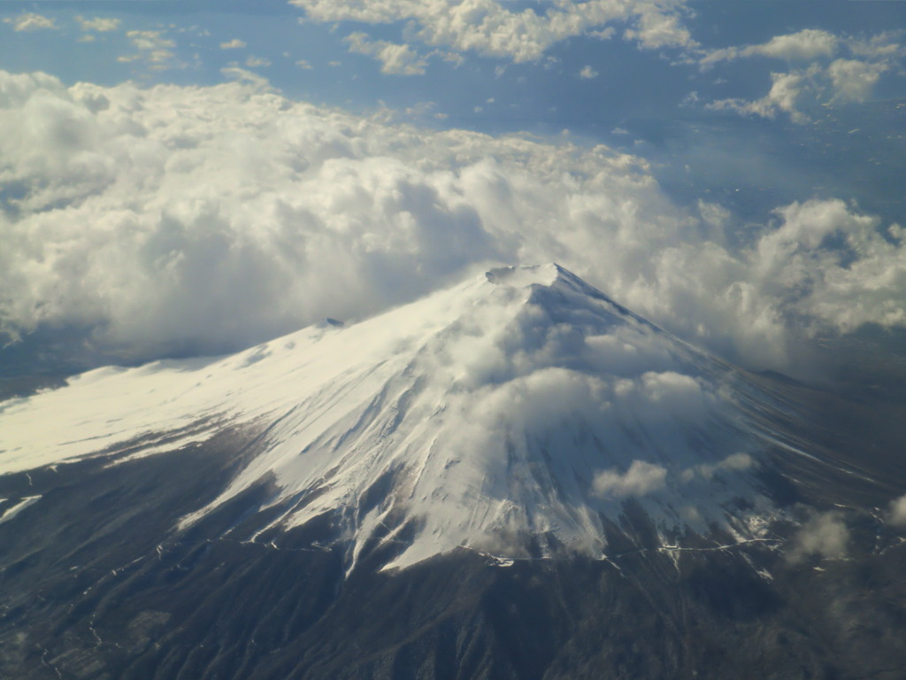 山梨上空「富士山」
