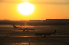夕日焼け