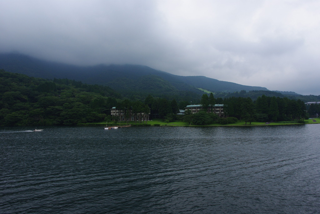 芦ノ湖、湖上からの景色