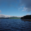 芦ノ湖　湖と空