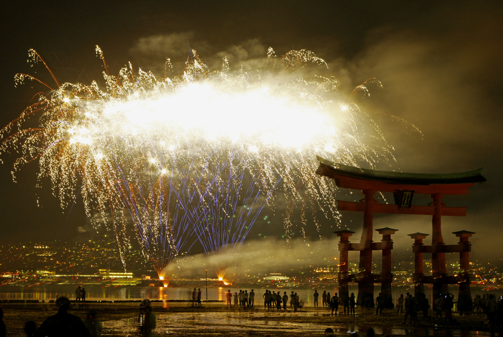 宮島水中花火大会②