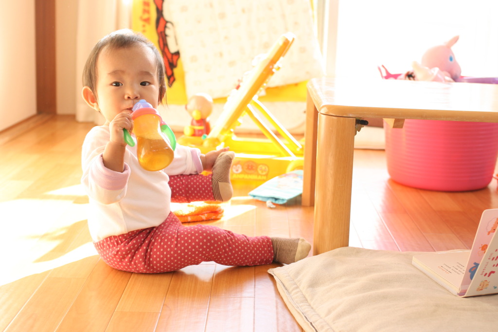 アクロバット飲み！