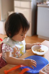 主食、納豆ごはん。