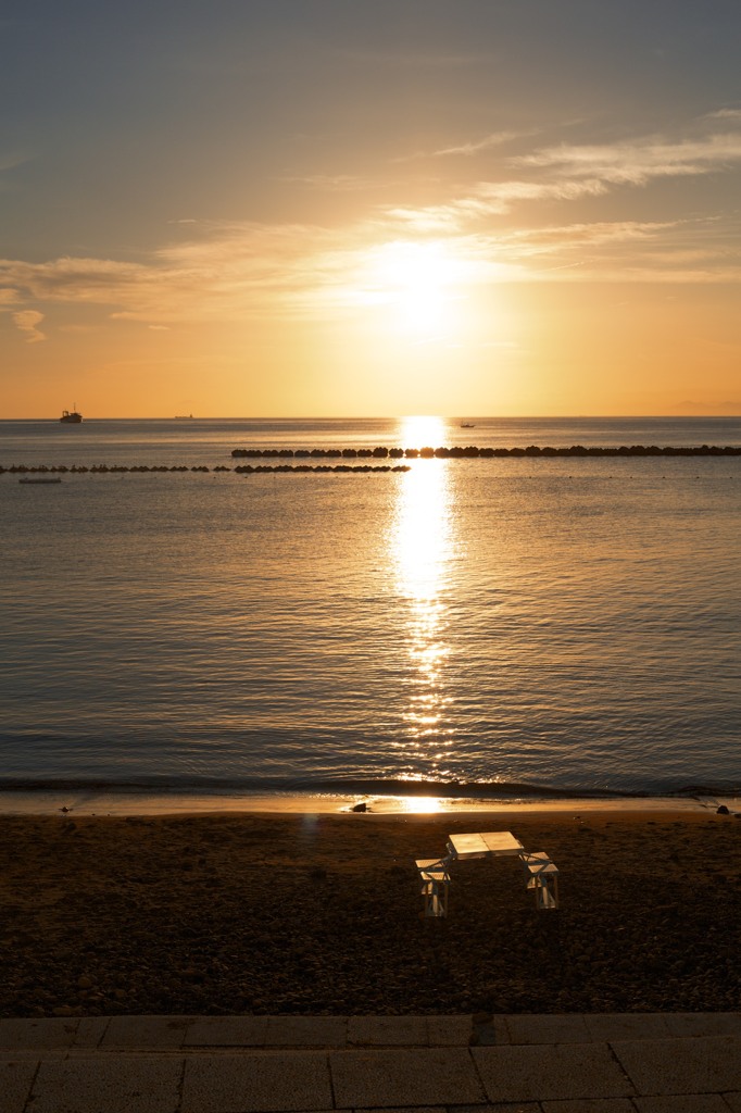 夕日