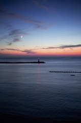 夕日海