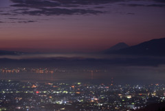 富士と街