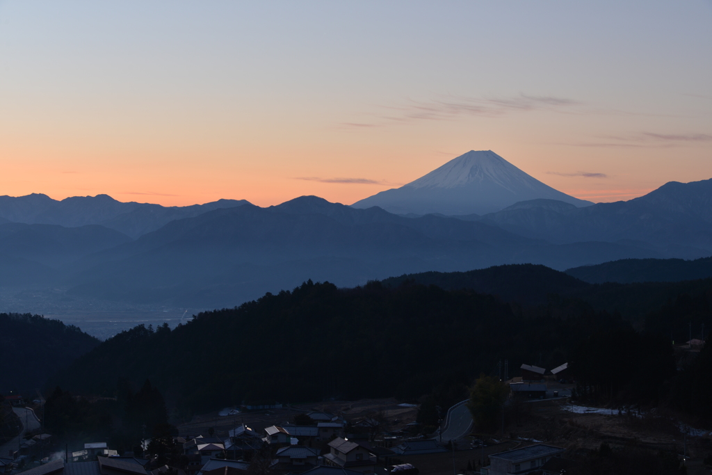 初春の富士