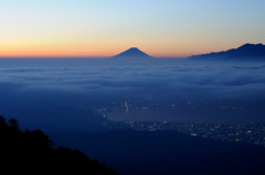 富士山 ブルーアワー