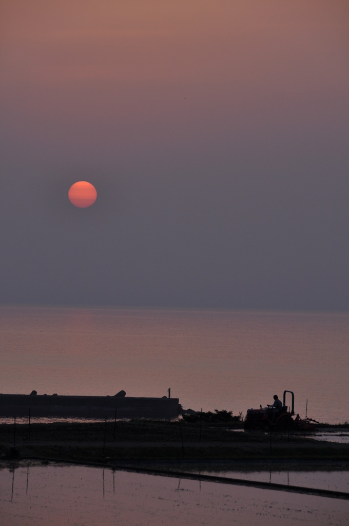 田舎の夕暮れ１