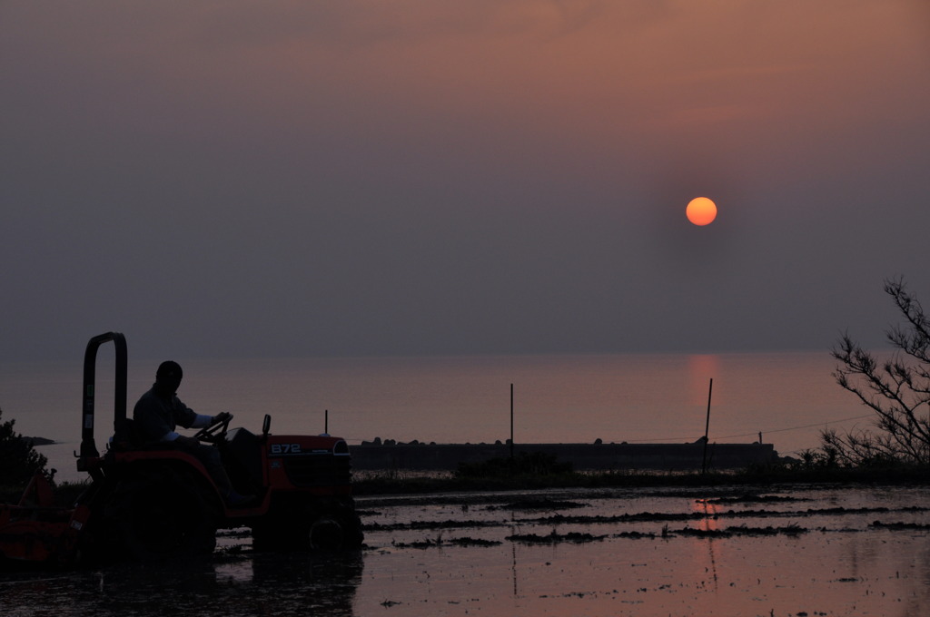 田舎の夕暮れ2