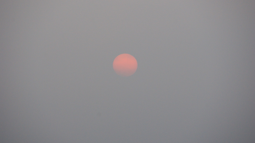釧路湿原の夕日