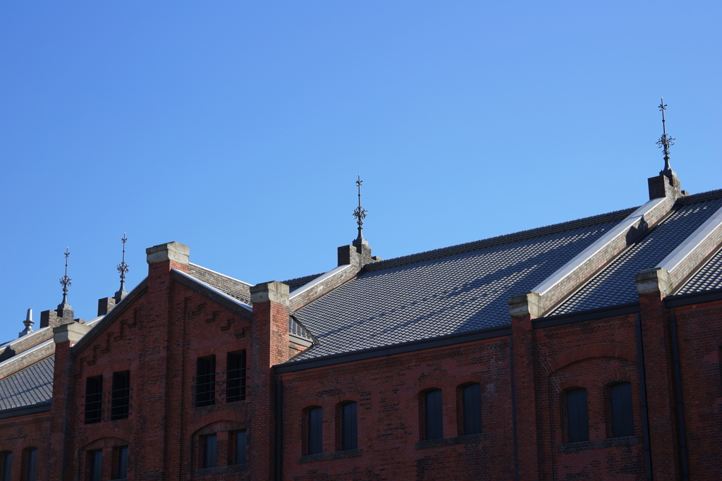赤煉瓦倉庫の屋根