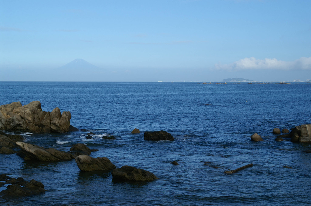 江の島と富士