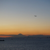 横浜と富士と飛行機