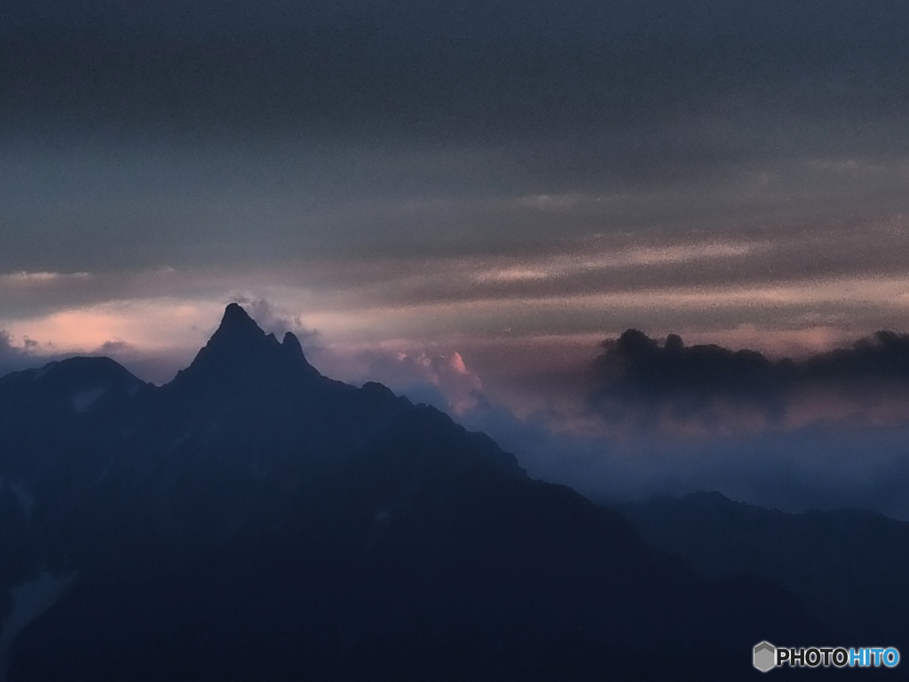 山の見える風景