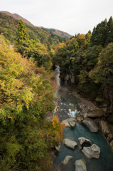 手取峡谷の秋