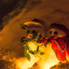 雪だるま祭り　仲良し雪だるま