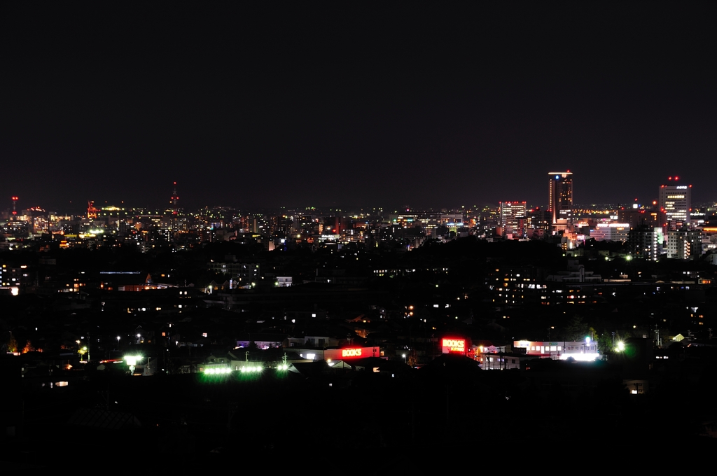 住む街の夜景