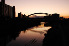 夕方の橋