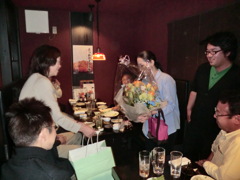 村岡さん高瀬さん送別会