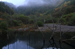自然湖の秋