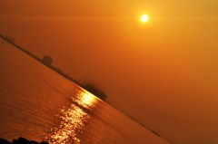 琵琶湖から。