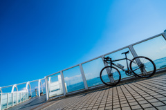 空と海と自転車