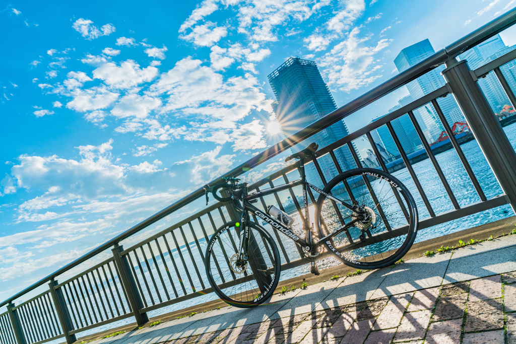 空と海と自転車