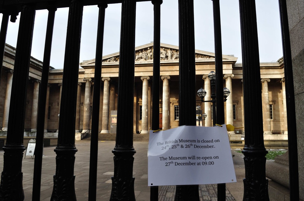 British Museum on Christmas