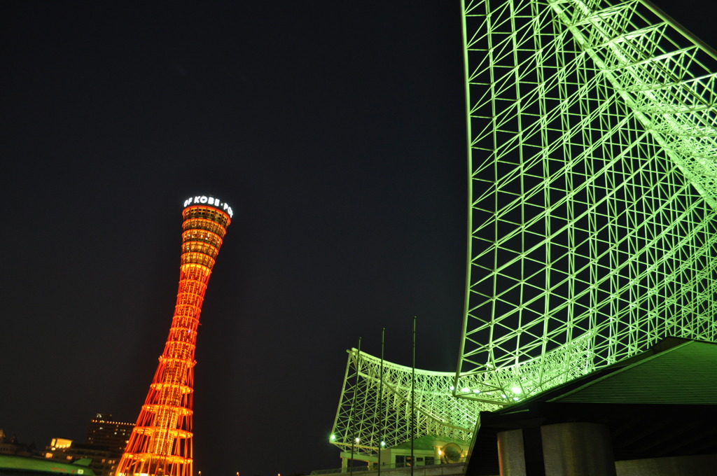 ポートタワーの夜景